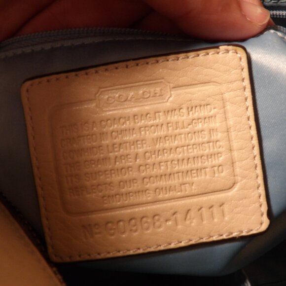 Coach Madison Pebbled Leather Chained Tote No GO968-14111 - Picture 9 of 10